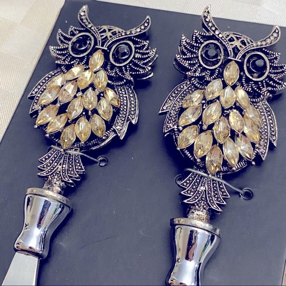 New Owl napkin holder set of 4 and 2 butter knife - Picture 5 of 8